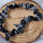 Bracelet Baroque Obsidienne Flocon de neige
