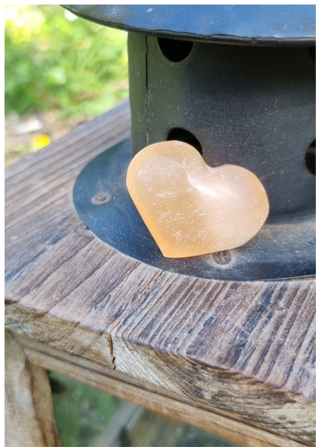 Coeur Sélénite Orange