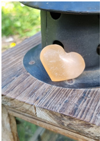 Coeur Sélénite Orange
