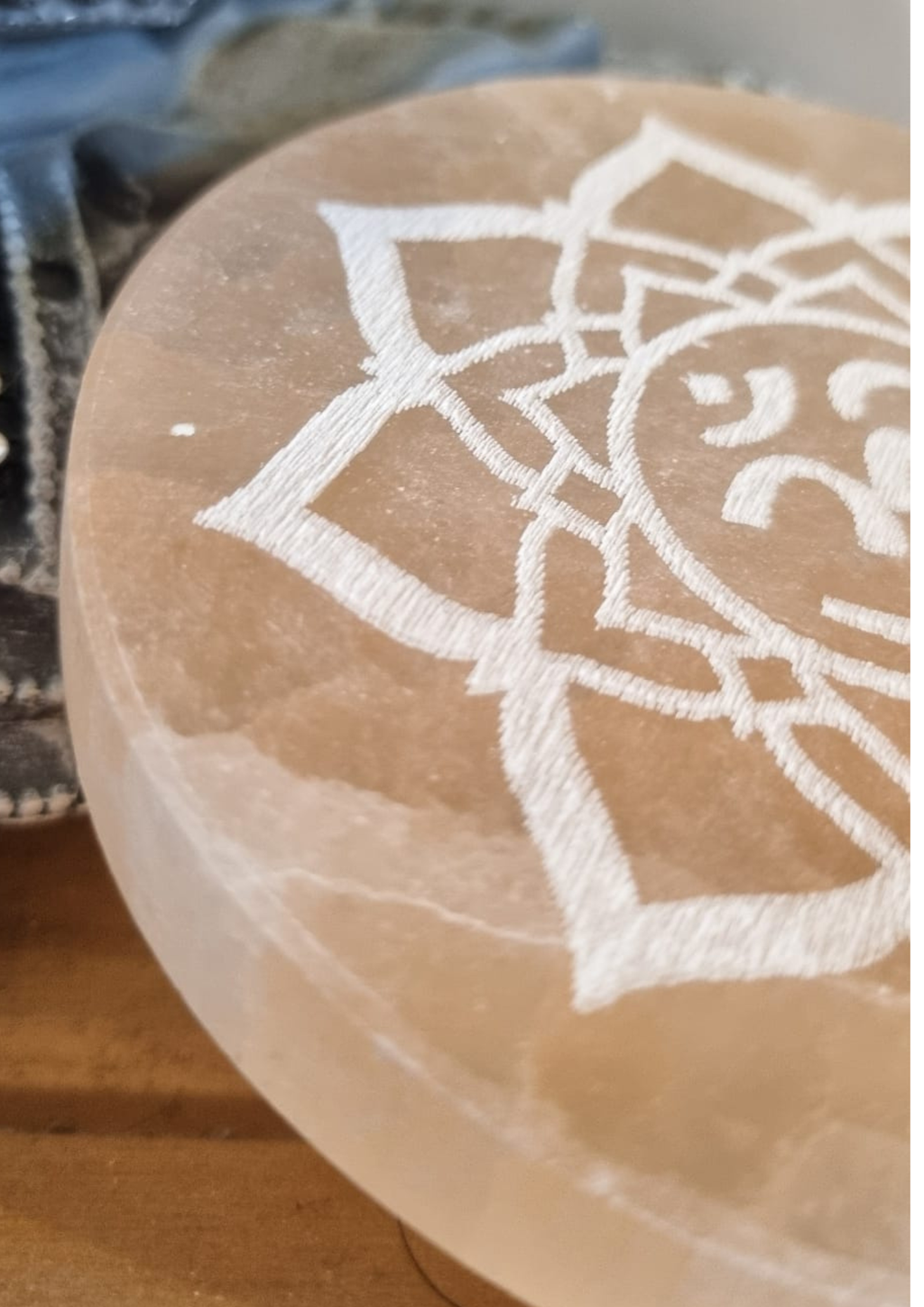 Plaque de rechargement Fleur Sélénite Orange
