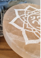 Plaque de rechargement Fleur Sélénite Orange