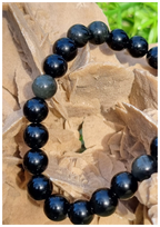 Bracelet Obsidienne Or