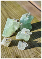 Pendentif Calcite Verte