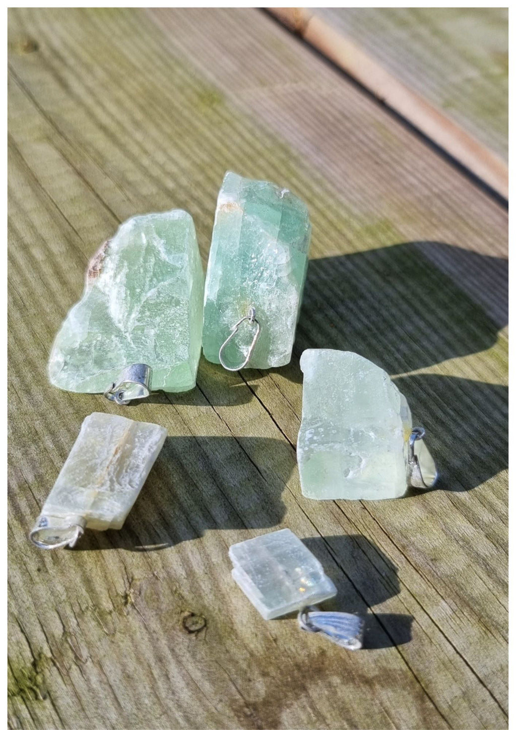 Pendentif Calcite Verte