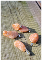Pendentif Calcite Orange