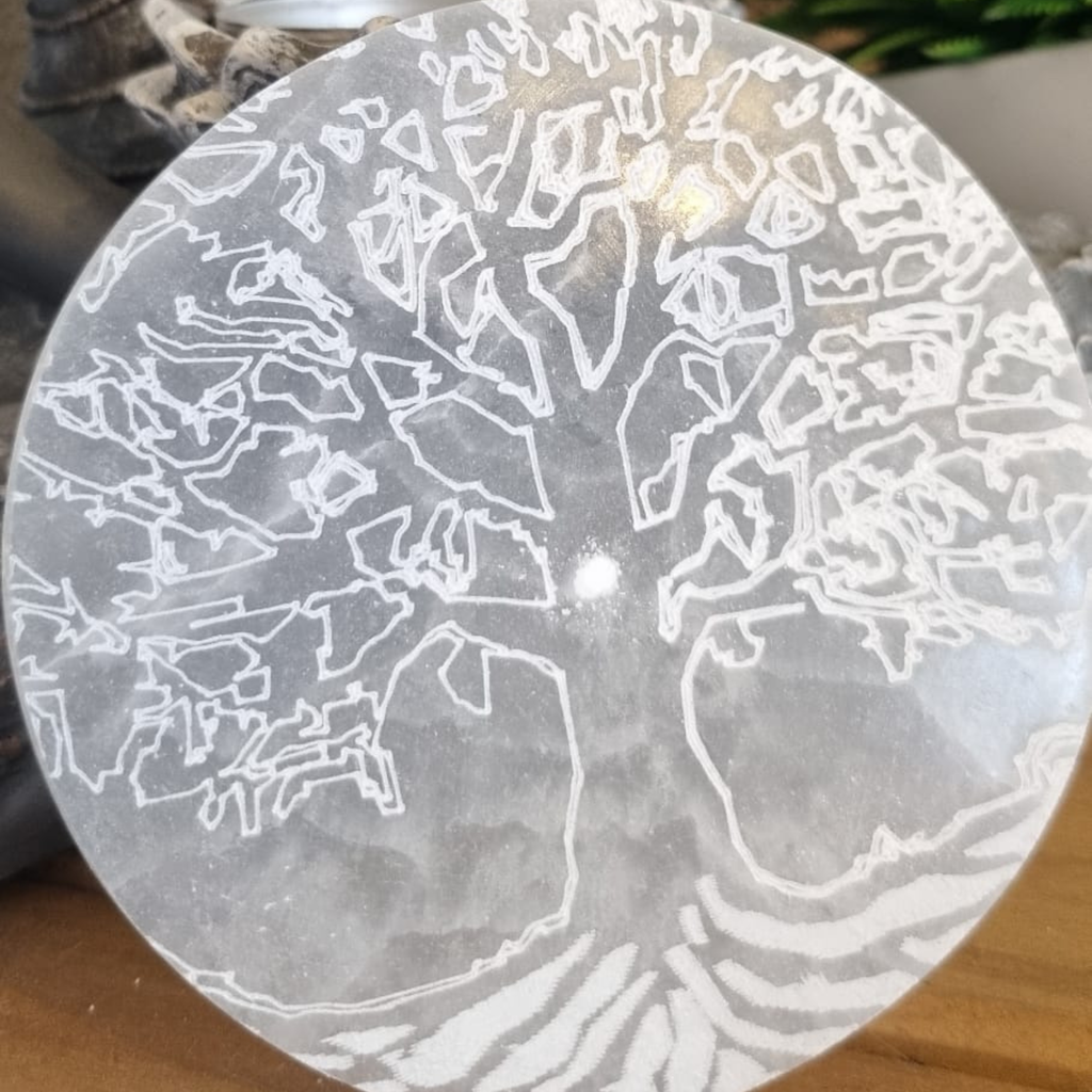 Plaque de rechargement Arbre de vie Sélénite